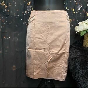 Bebe Powder Rose Midi Skirt Size 4 Dusty Pink